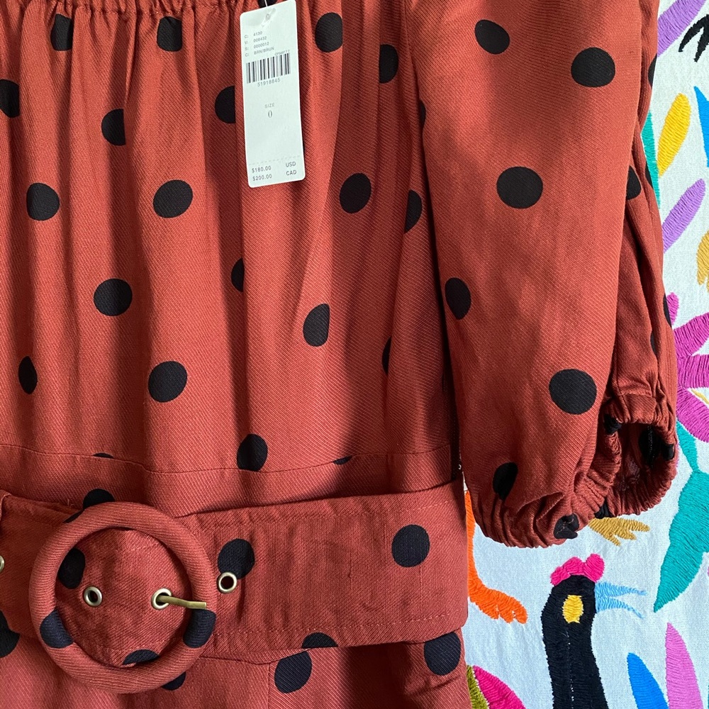 New Polka Dot Maxi Dress Anthropologie - Picture 2 of 8